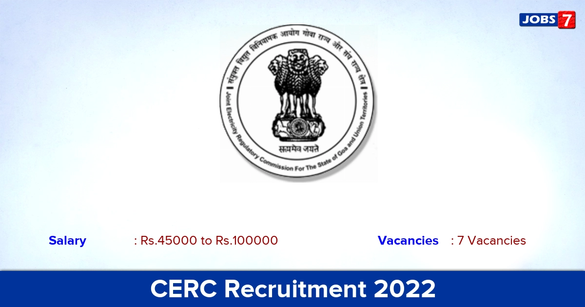 CERC Recruitment 2022 - Apply Offline for Research Associate, Research Officer Jobs