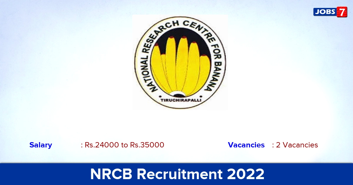 NRCB Recruitment 2022 - Apply Online for Research Assistant  Jobs