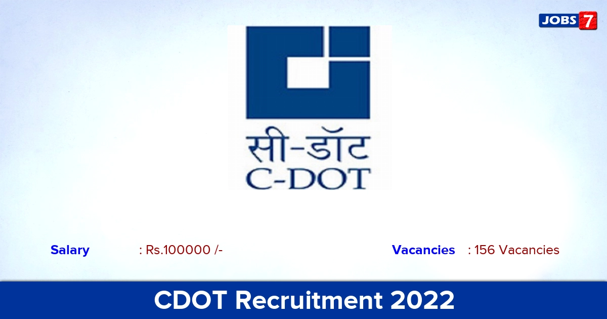 CDOT Recruitment 2022-2023 - Apply Online for Project Engineer Jobs