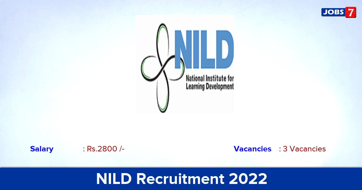 NILD Recruitment 2022 - Apply Offline for  Lady Medical Officer, Librarian Jobs