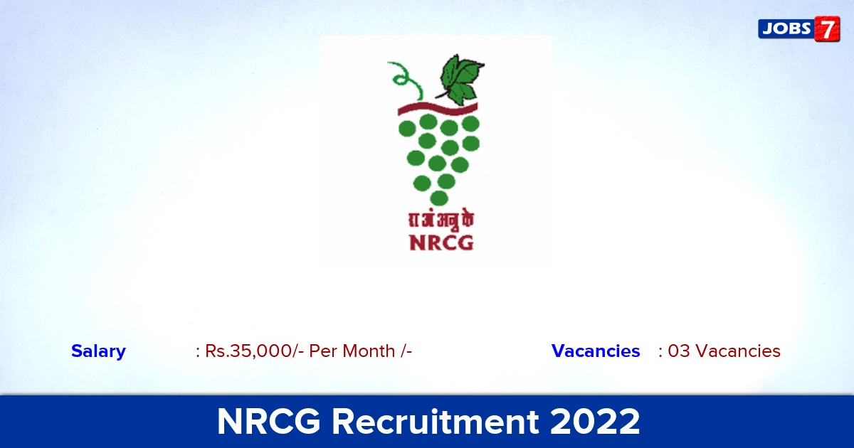 NRCG Recruitment 2022 - Apply Offline for YP Jobs