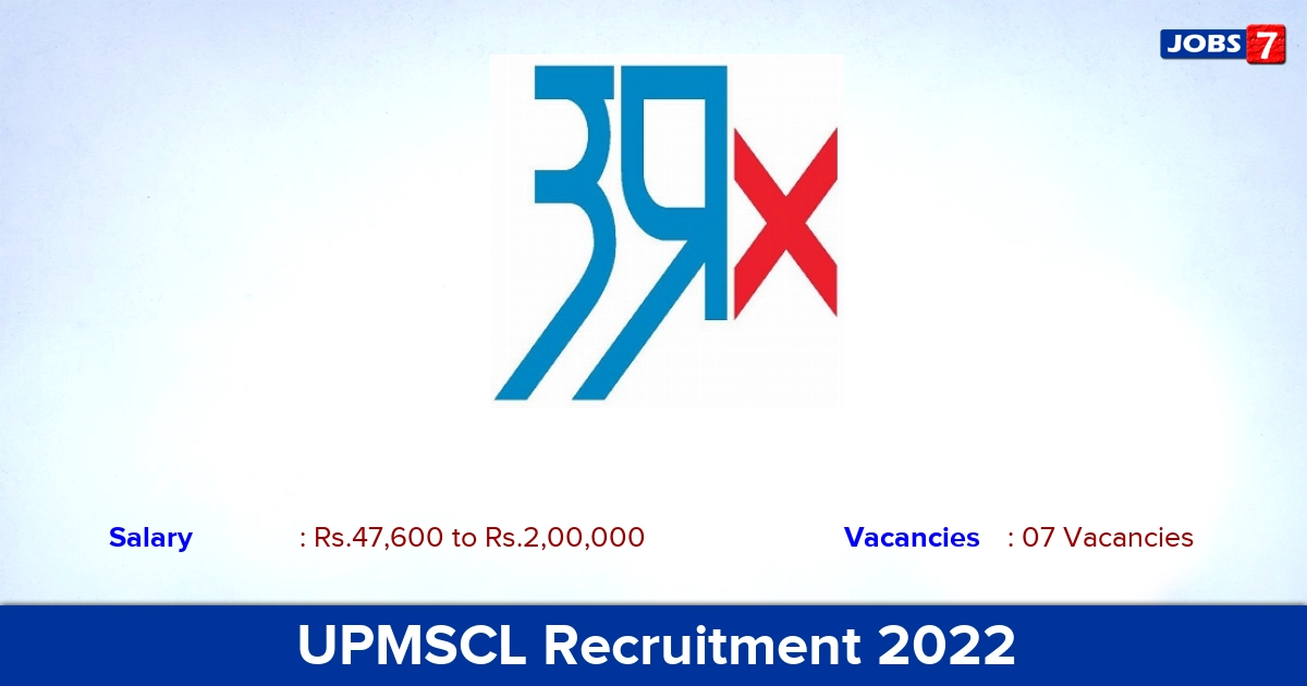 UPMSCL Recruitment 2022 - Apply Offline for PA, Accounts Officer Jobs