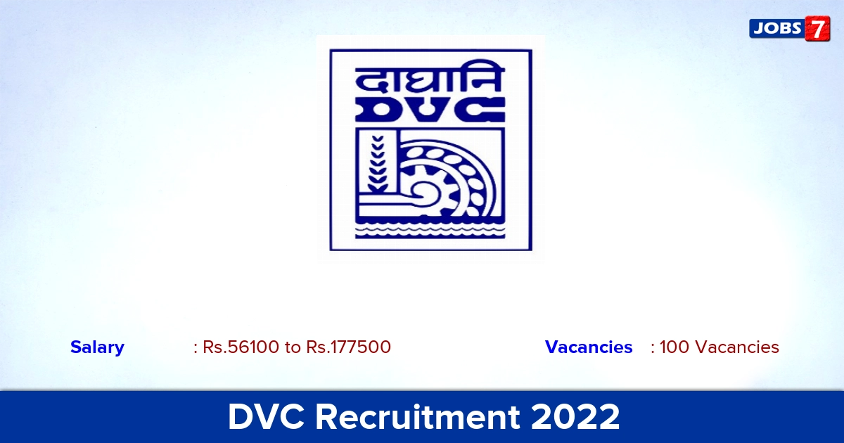 DVC Recruitment 2022 - Apply Online for 100 Graduate Engineer Trainee Vacancies