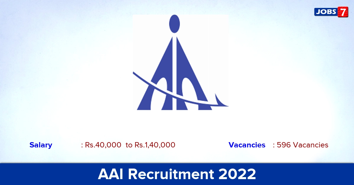 AAI Recruitment 2022-2023 - Apply Online for 596 Junior Executive vacancies AAI Recruitment 2022-2023 - Apply Online for 596 Junior Executive vacancies