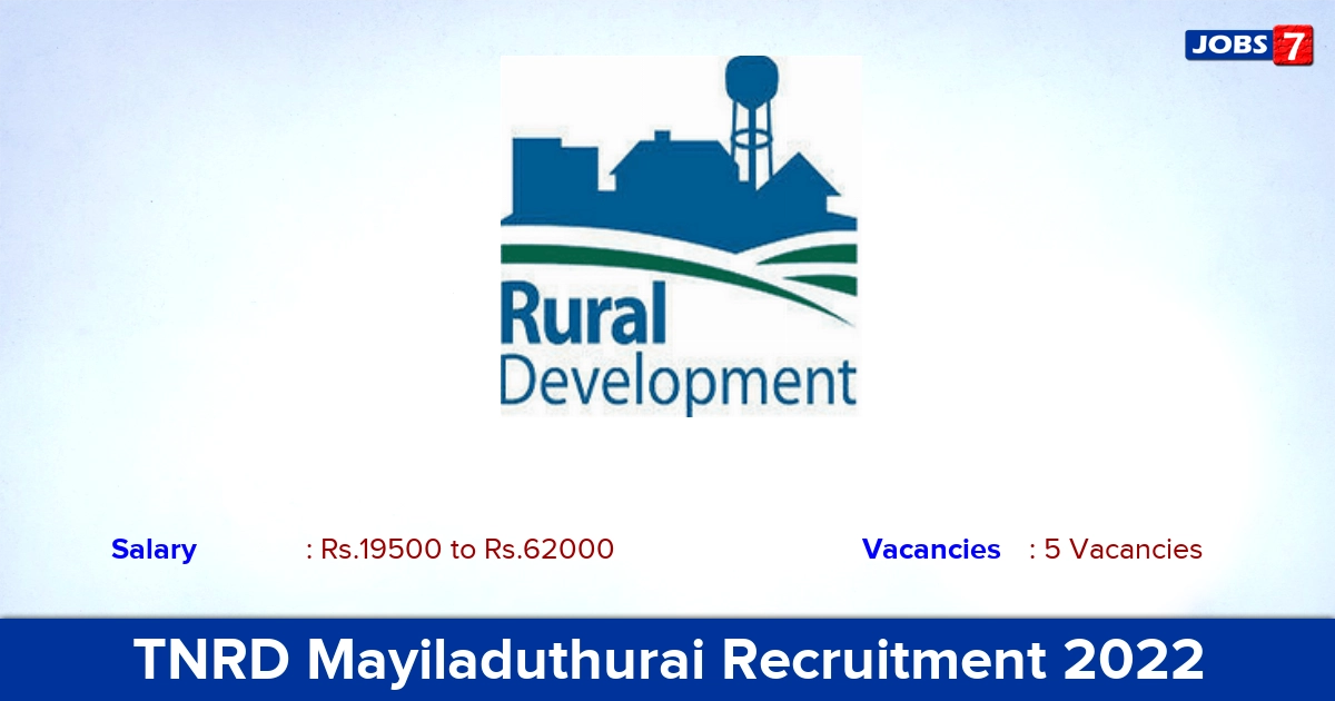 TNRD Mayiladuthurai Recruitment 2022-2023 - Apply Offline for Driver Jobs TNRD Mayiladuthurai Recruitment 2022-2023 - Apply Offline for Driver Jobs