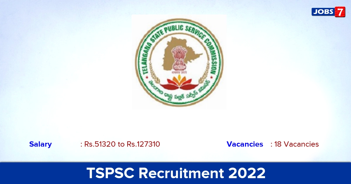 TSPSC Recruitment 2022-2023 - Apply Online for 18 Drug Inspector Vacancies