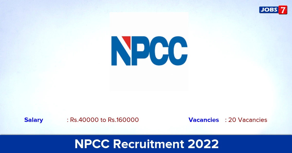 NPCC Recruitment 2022-2023 - Apply Offline for 20 Manager, Deputy Manager Vacancies