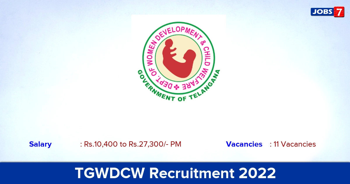 TGWDCW Recruitment 2022 - Outreach Worker Posts, Offline Application!