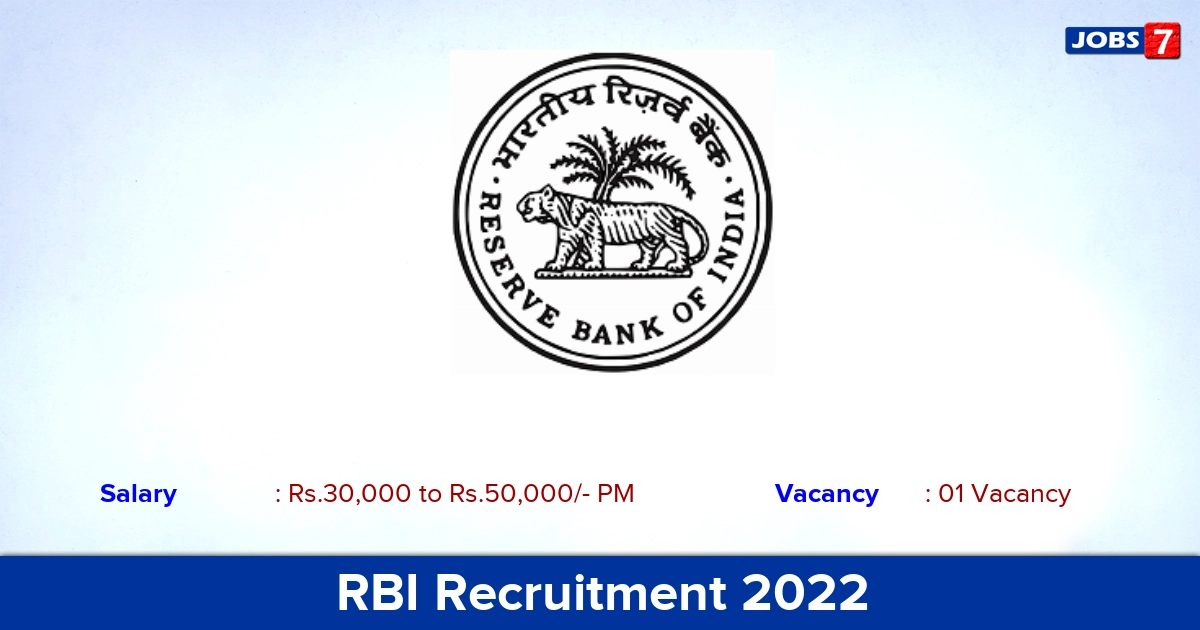 RBI Recruitment 2022-2023 - Apply Offline for Banks Medical Consultant Jobs