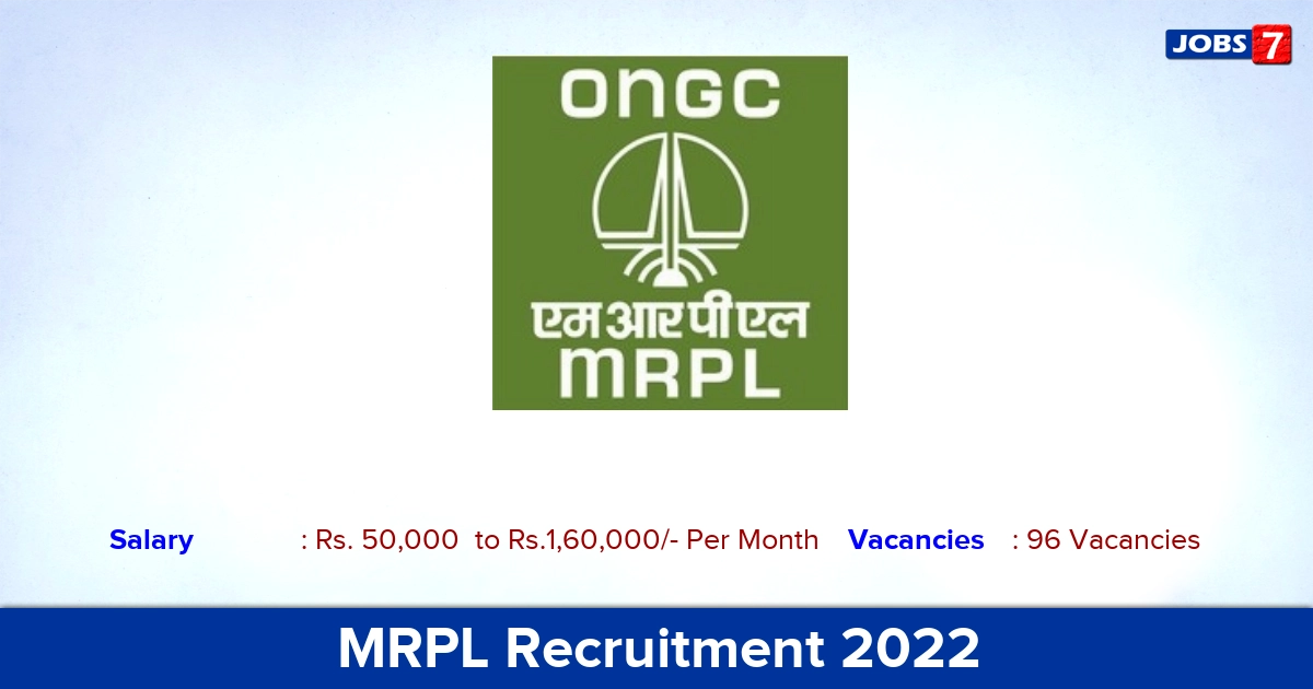 MRPL Recruitment 2022-2023 - AE, Assistant Executive Posts, 96 Vacancies! Offline Application