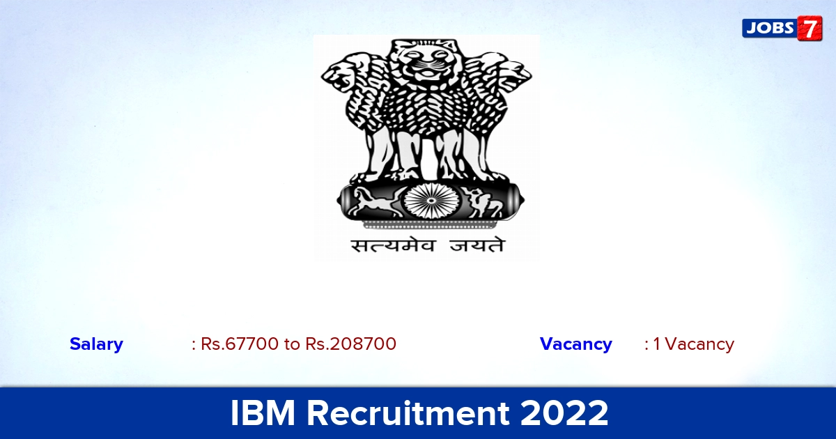 IBM Recruitment 2022-2023 - Apply Offline for Deputy Director Jobs
