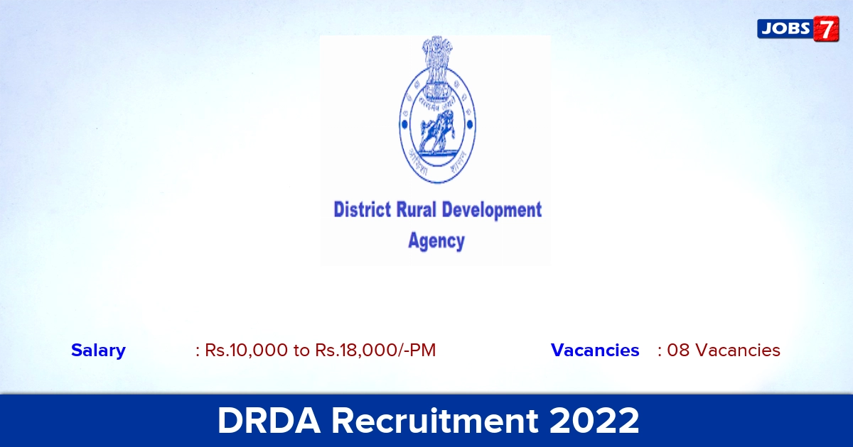 DRDA Recruitment 2022 - Block Coordinator, Accountant and Computer Operator Jobs, Online Application!