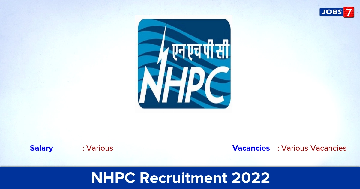 NHPC Recruitment 2022 - Apply Offline for Trade Apprentice Vacancies