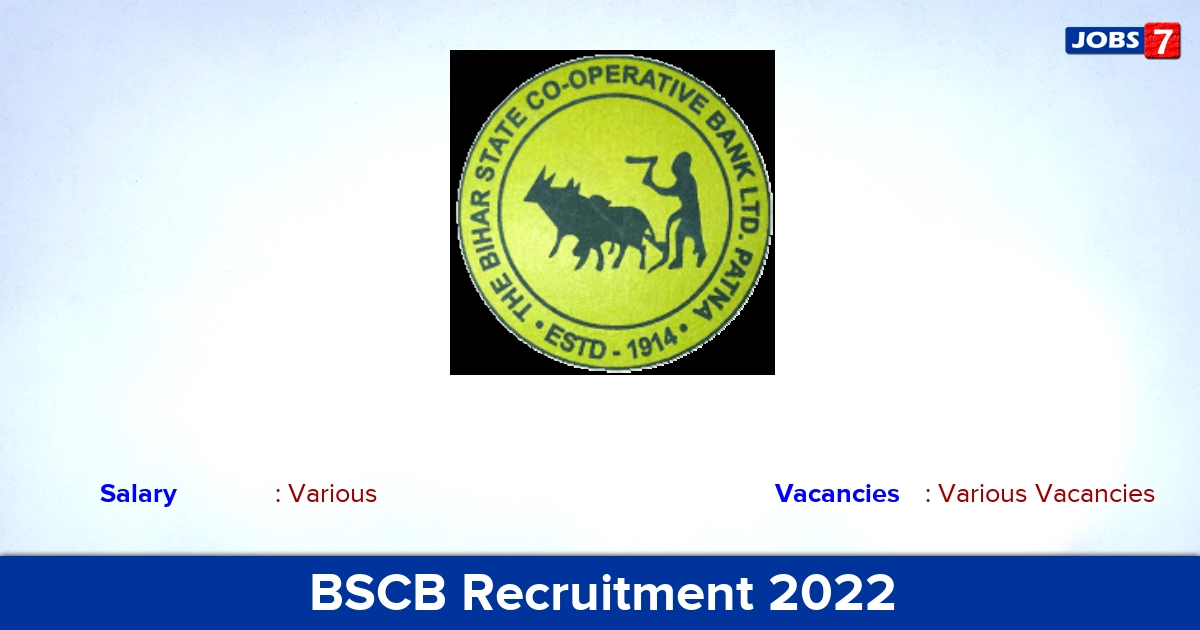BSCB Recruitment 2022 - Apply Offline for CEO Vacancies