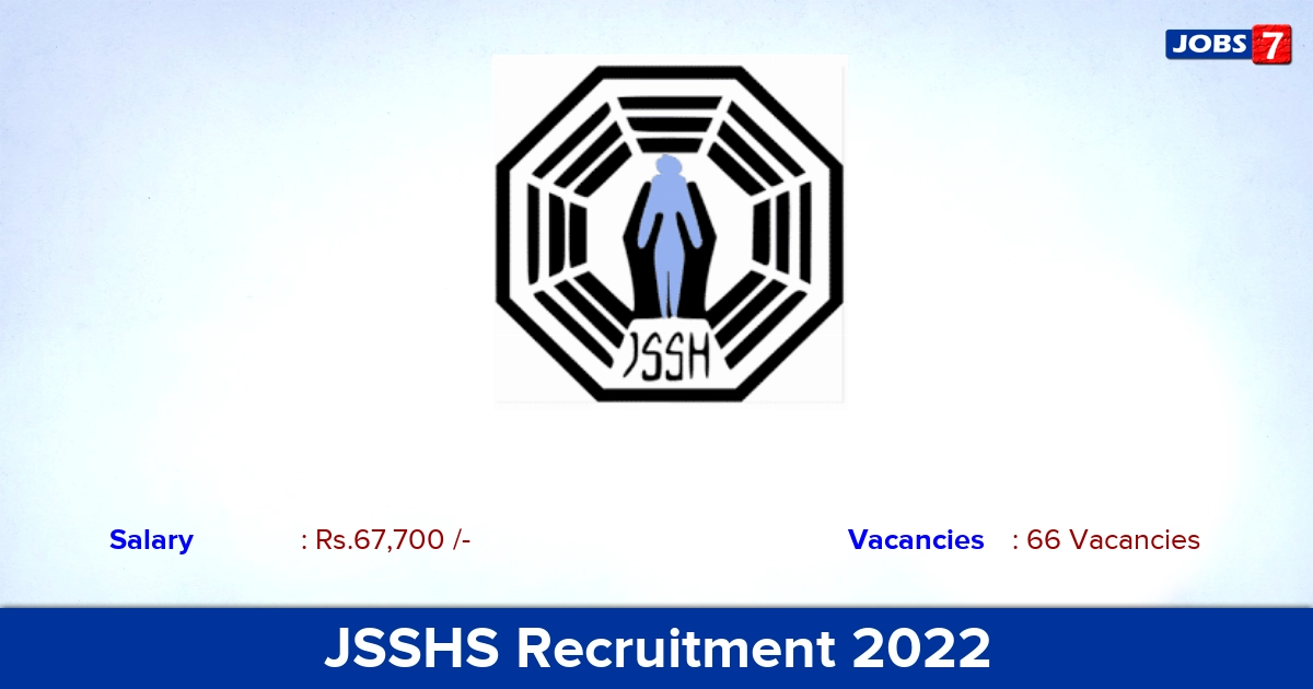 JSSHS Recruitment 2022-2023 - Senior Resident Posts, Offline Application! 