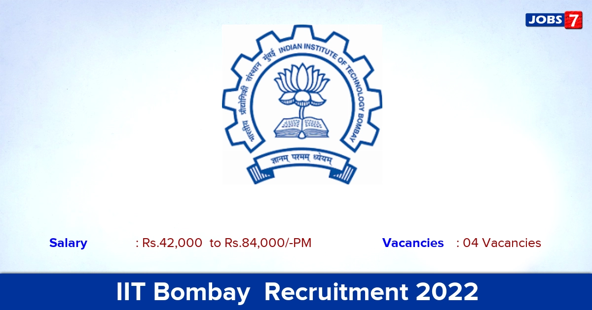 IIT Bombay  Recruitment 2022-2023 - Project Manager Jobs, Apply Online!