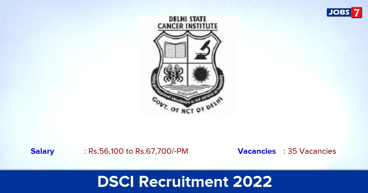 DSCI Recruitment 2022 - Junior & Senior Resident Posts, Walk-in Interview!