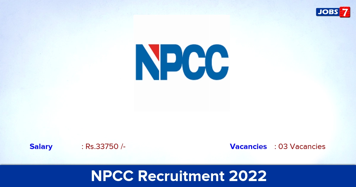 NPCC Recruitment 2023 - Site Engineer Jobs, Walk-in Interview!