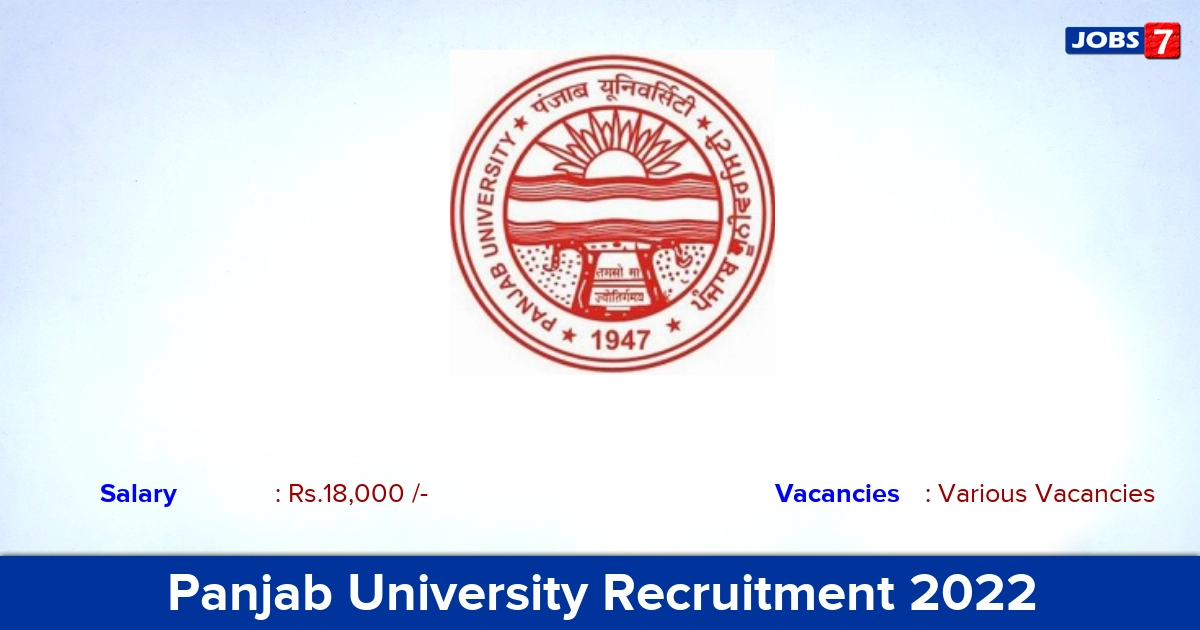 Panjab University Recruitment 2022 - Various Driver & Peon Posts!