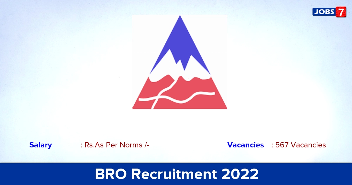 BRO Recruitment 2022-2023 - Operator Communication & Vehicle Mechanic Posts, 567 Vacancies!