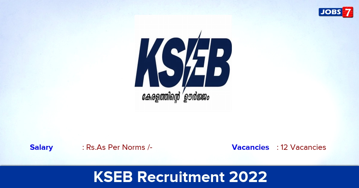 KSEB Recruitment 2022-2023 - Sports Person Jobs, Offline Application!