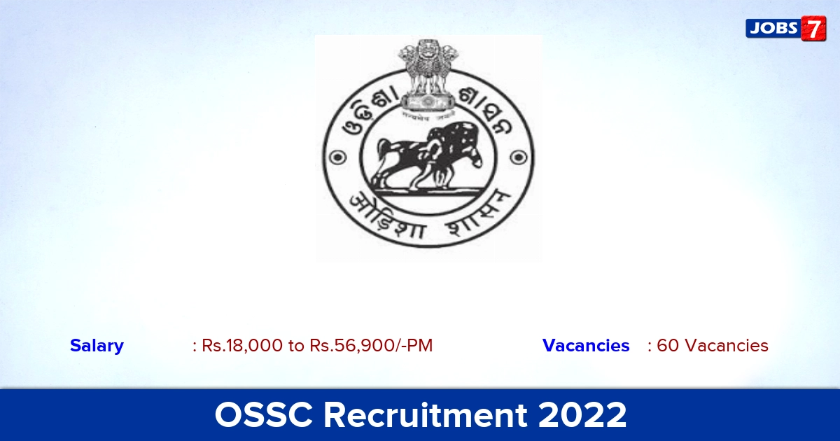 OSSC Recruitment 2022-2023 - Call For Amin Post, 60 Vacancies! Apply Now