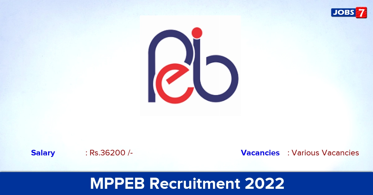 MPPEB Recruitment 2023 - Apply Online for High School Teacher (TET Exam) Vacancies