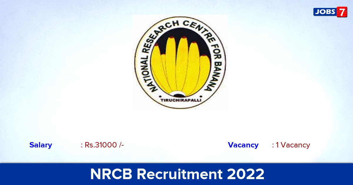 NRCB Recruitment 2022-2023 - Apply Online for SRF Jobs