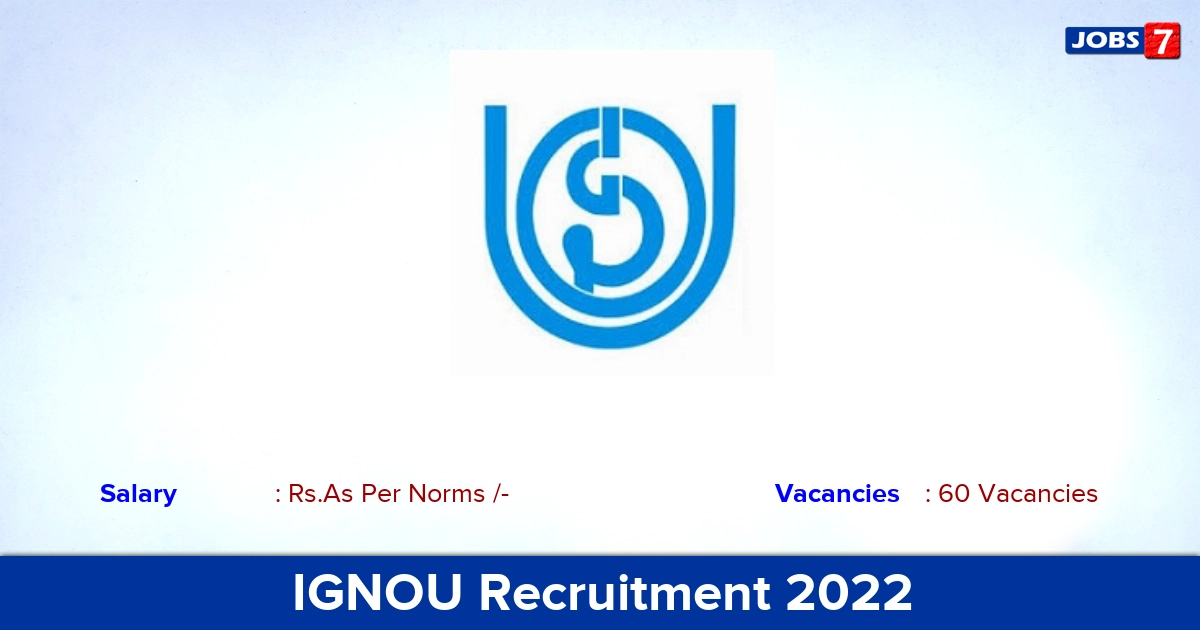 IGNOU Recruitment 2023 - Professor & Assistant Professor Job Notification! Apply Offline