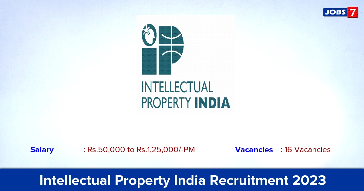Intellectual Property India Recruitment 2023 -  Young Professional & Consultant Jobs, Online Application!