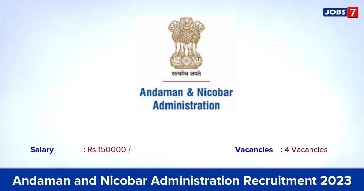 Andaman and Nicobar Administration Recruitment 2023 - Apply Offline for Pilot Officer Jobs