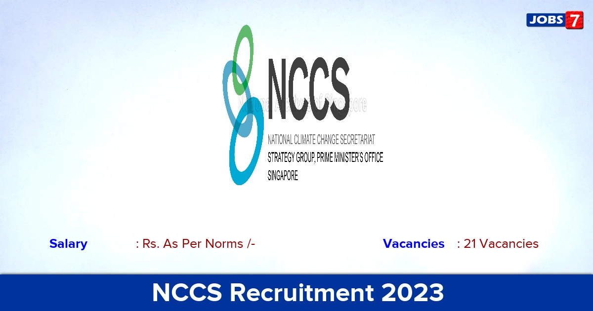 NCCS Recruitment 2023 - Scientist G & Scientist E Posts, Online Application! 