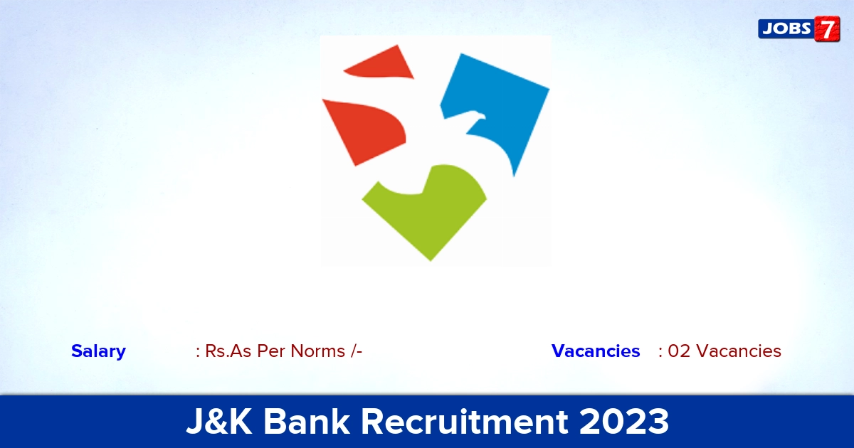 J&K Bank Recruitment 2023 Apply Through an Email! For FLC Counsellor Jobs