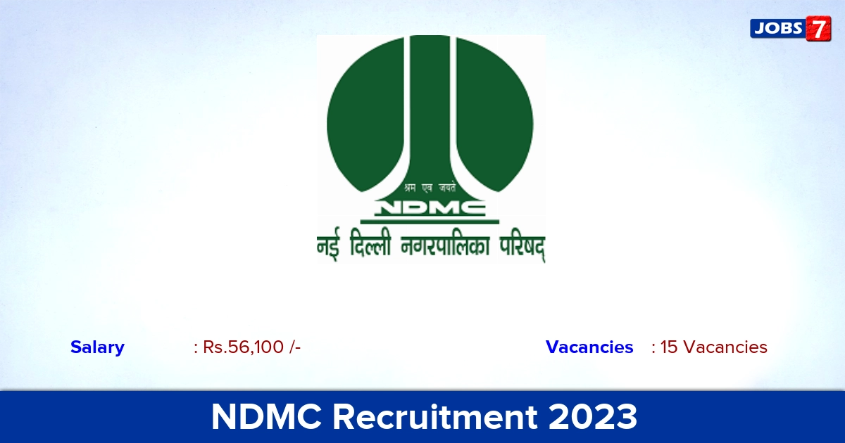 NDMC Junior Resident Recruitment 2023, Salary 56,100/- PM! Walk-in Interview