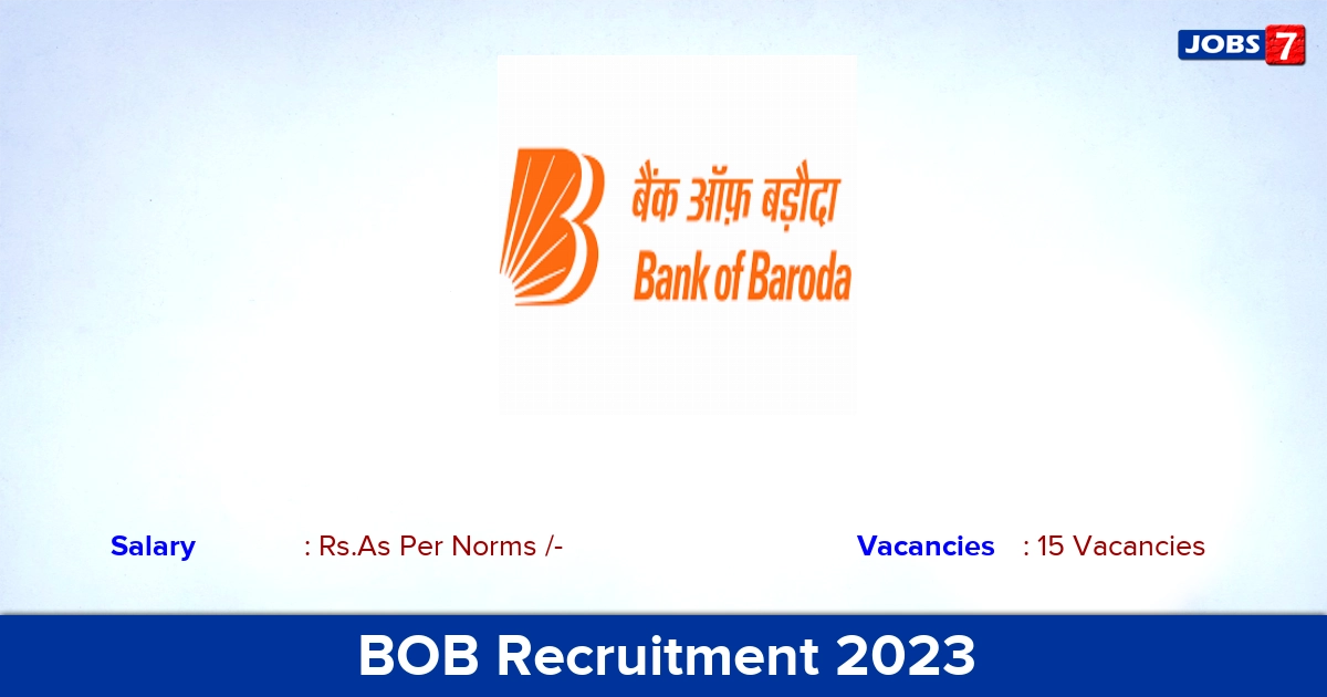 BOB Recruitment 2023 Senior Manager Posts, Apply Online!