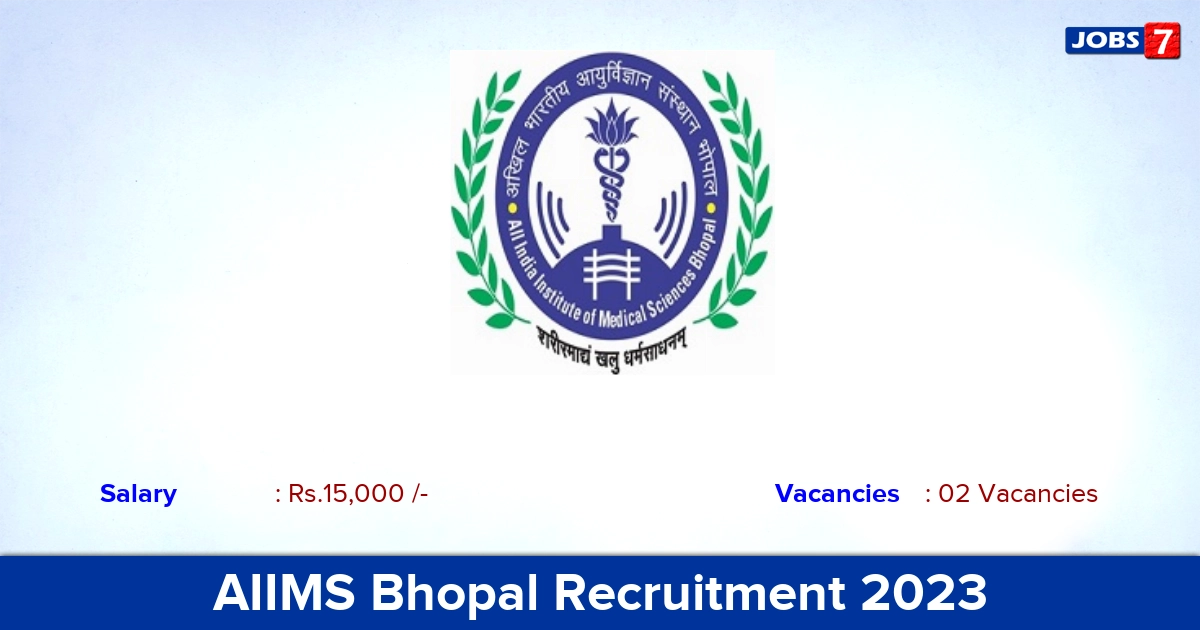 AIIMS Bhopal Recruitment 2023 - Research Officer Job Notification, Apply Online!
