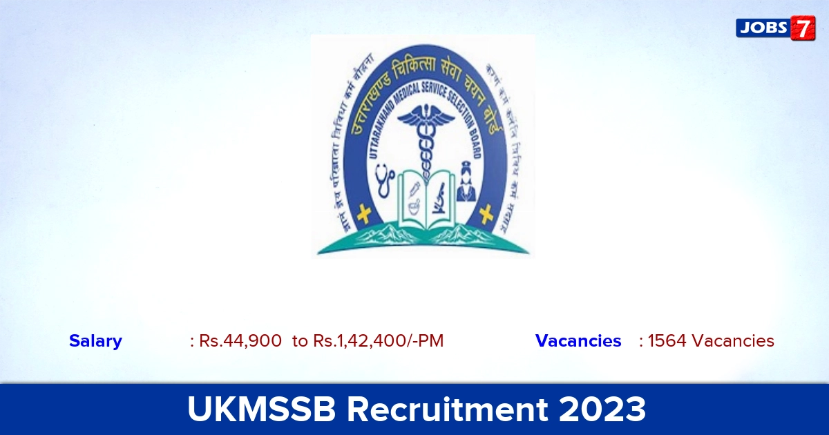 UKMSSB Nursing Officer Recruitment 2023 1564 Posts! Apply Online