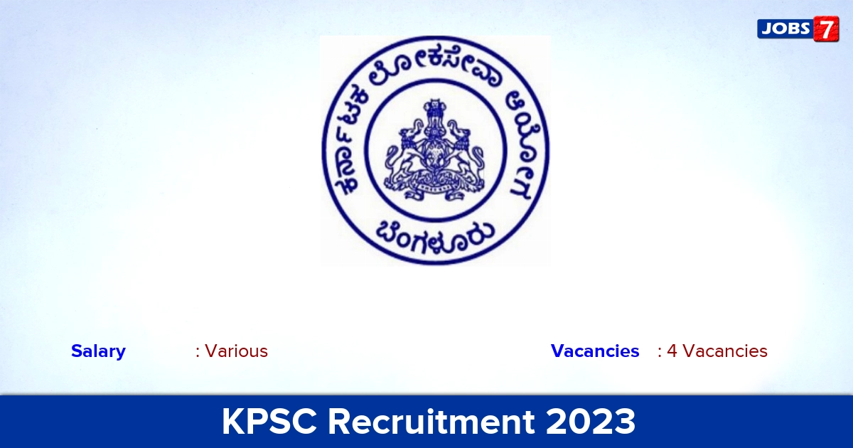 KPSC Recruitment 2023 - Apply Offline for Junior Programmer Jobs