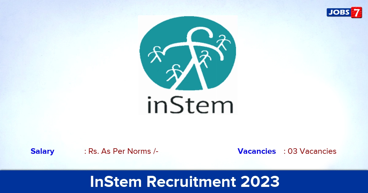 InStem Recruitment 2023 - Apply Online for Technical Assistant Jobs