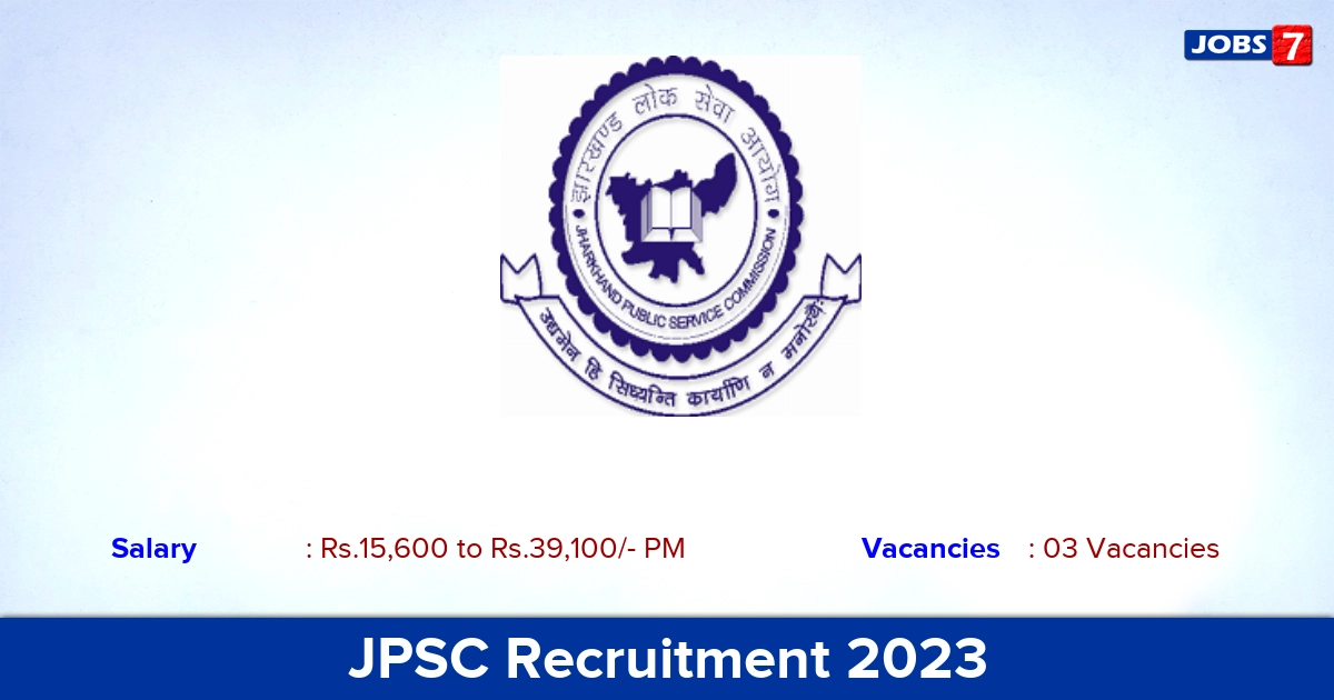 JPSC Recruitment 2023 - Apply Assistant Professor Posts, Offline Apllication!
