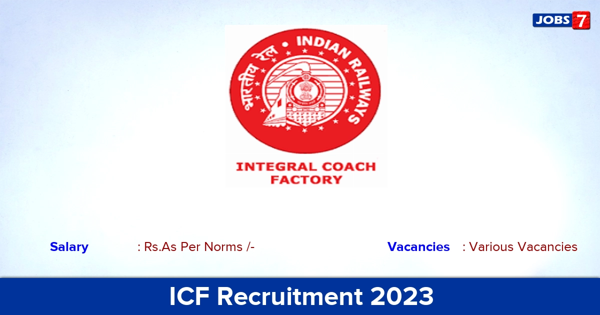 ICF Recruitment 2023  Senior clerk & Technician Jobs, Various Vacancies, Apply Offline! 