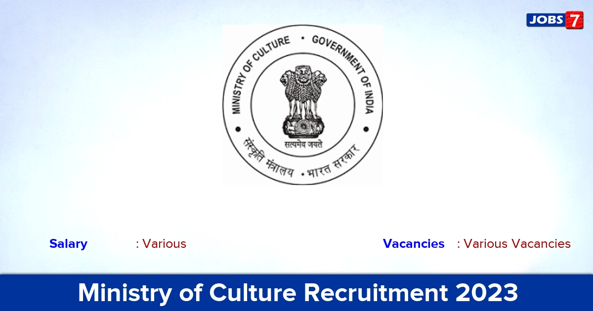 Ministry of Culture Recruitment 2023 - Apply Offline for Surveyor Vacancies