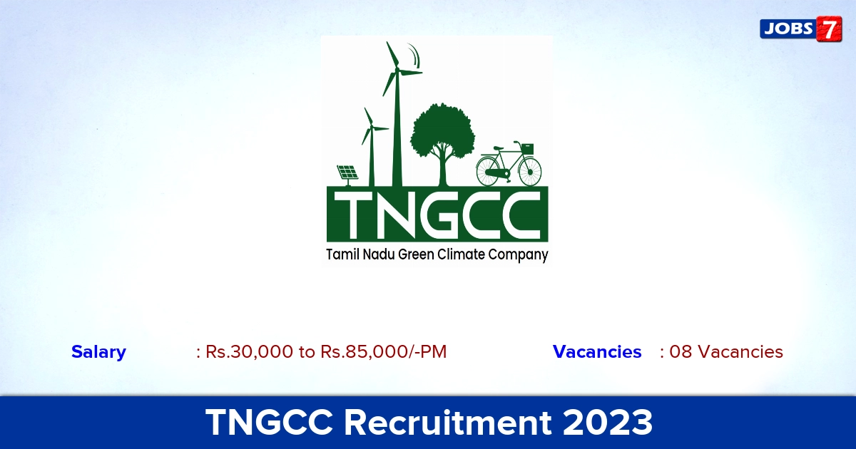 TNGCC Technical Officer & Advisor Recruitment 2023, Online Application!