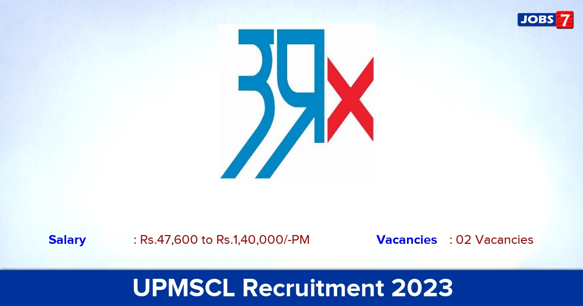 UPMSCL Recruitment 2023 - Apply Biomedical Engineer Jobs, Offline Application!