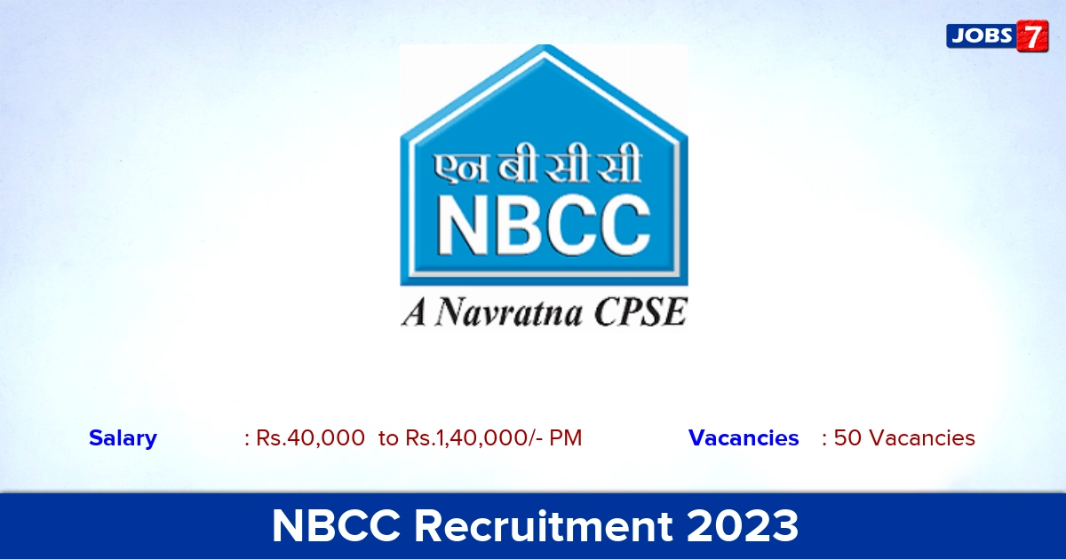 NBCC Recruitment 2023  Management Trainee & Project Executive, Apply Online! 