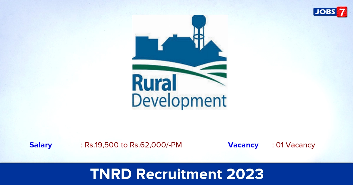 TNRD Namakkal Jeep Driver Recruitment 2023, Salary Upto 62,000/-PM! Apply Now 