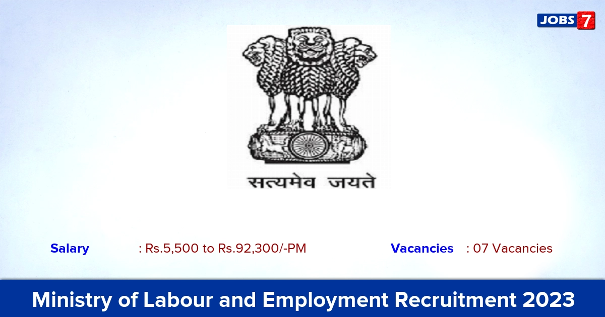 Ministry of Labour and Employment Recruitment 2023  Apply Assistant Employment Officer Jobs!