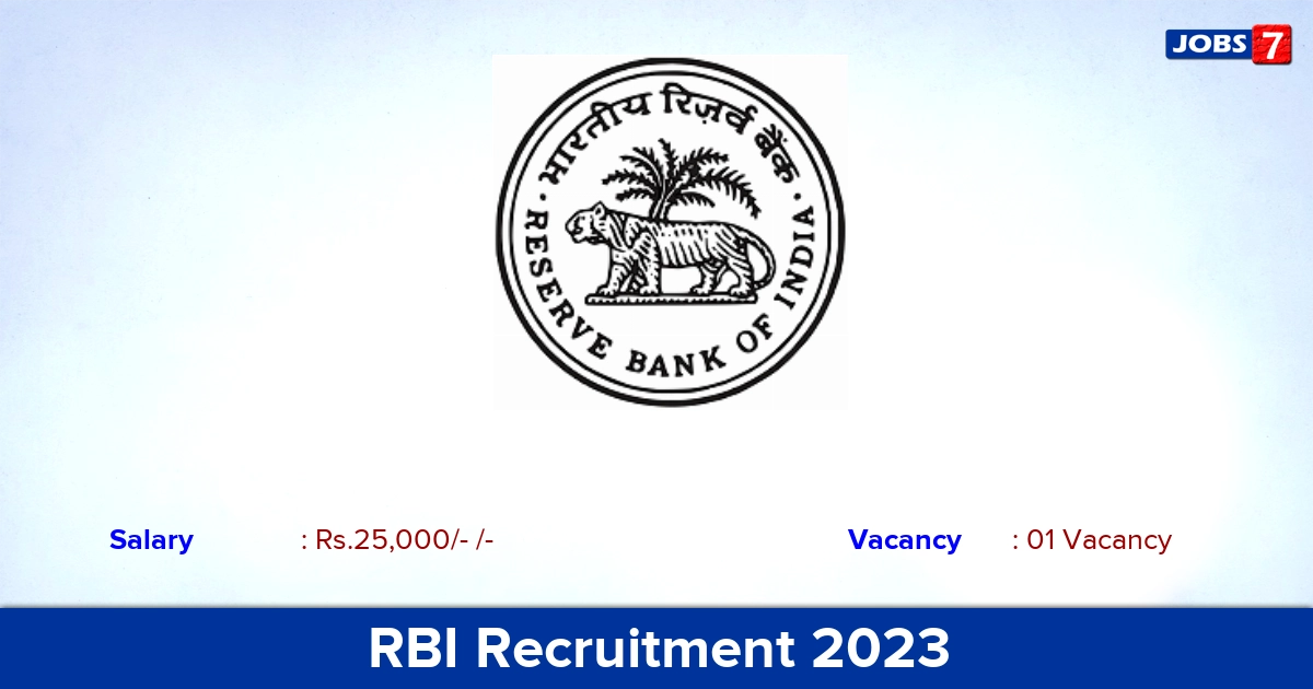 RBI Recruitment 2023  Banks Medical Consultant Jobs, Offline Application!