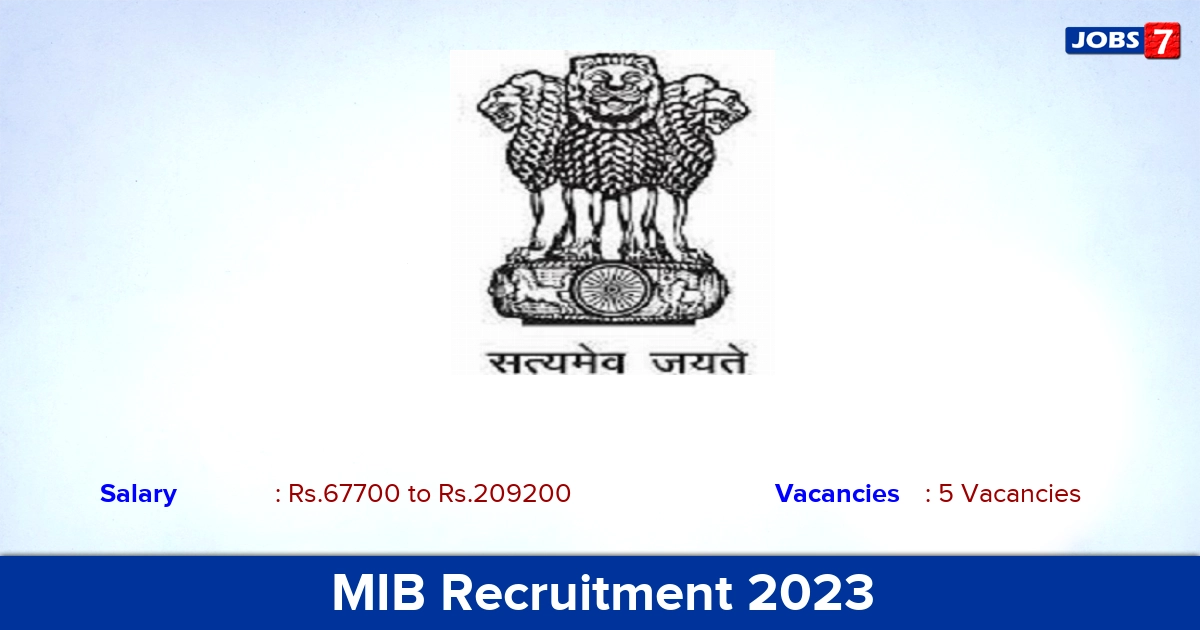 MIB Recruitment 2022-2023 - Apply Offline for Regional Officer Jobs