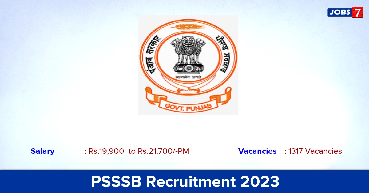 PSSSB Recruitment 2023 - Online Application For Fireman & Driver Jobs!